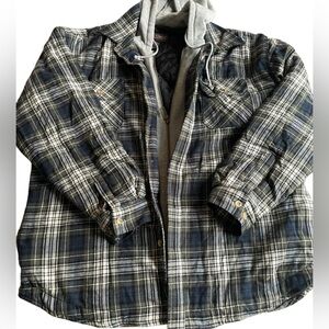 Flannel Hooded Jacket